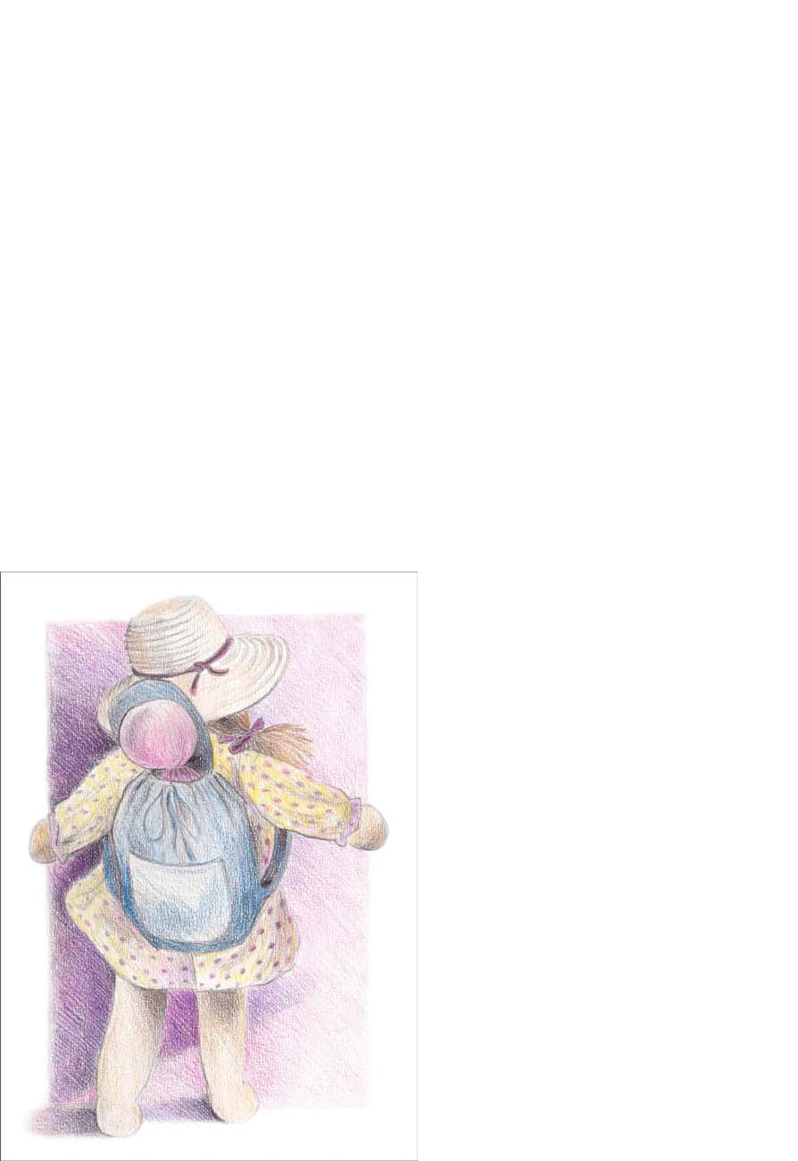Ansichtkaart Baby slaapt