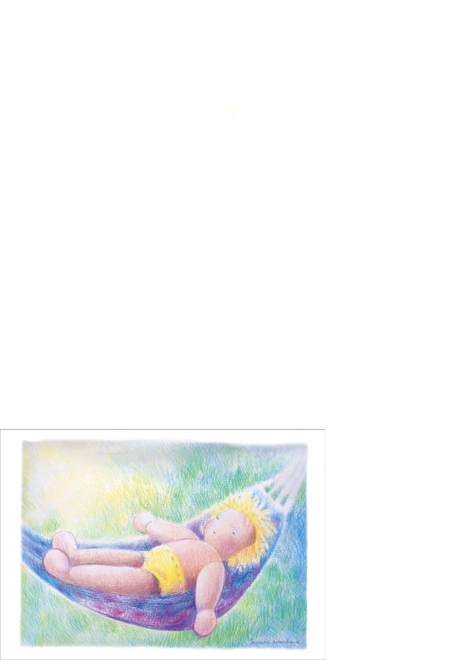 Ansichtkaart Baby slaapt
