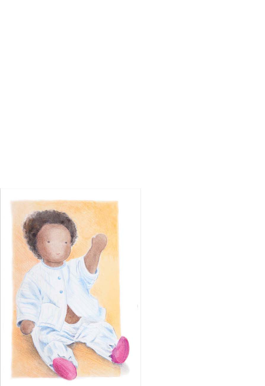 Ansichtkaart Baby slaapt